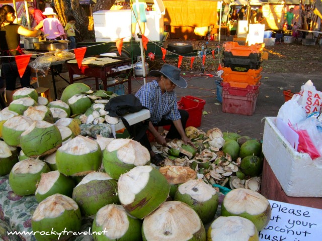 Fresh Coconut at Mindil Beach Market freshfruitsmindil